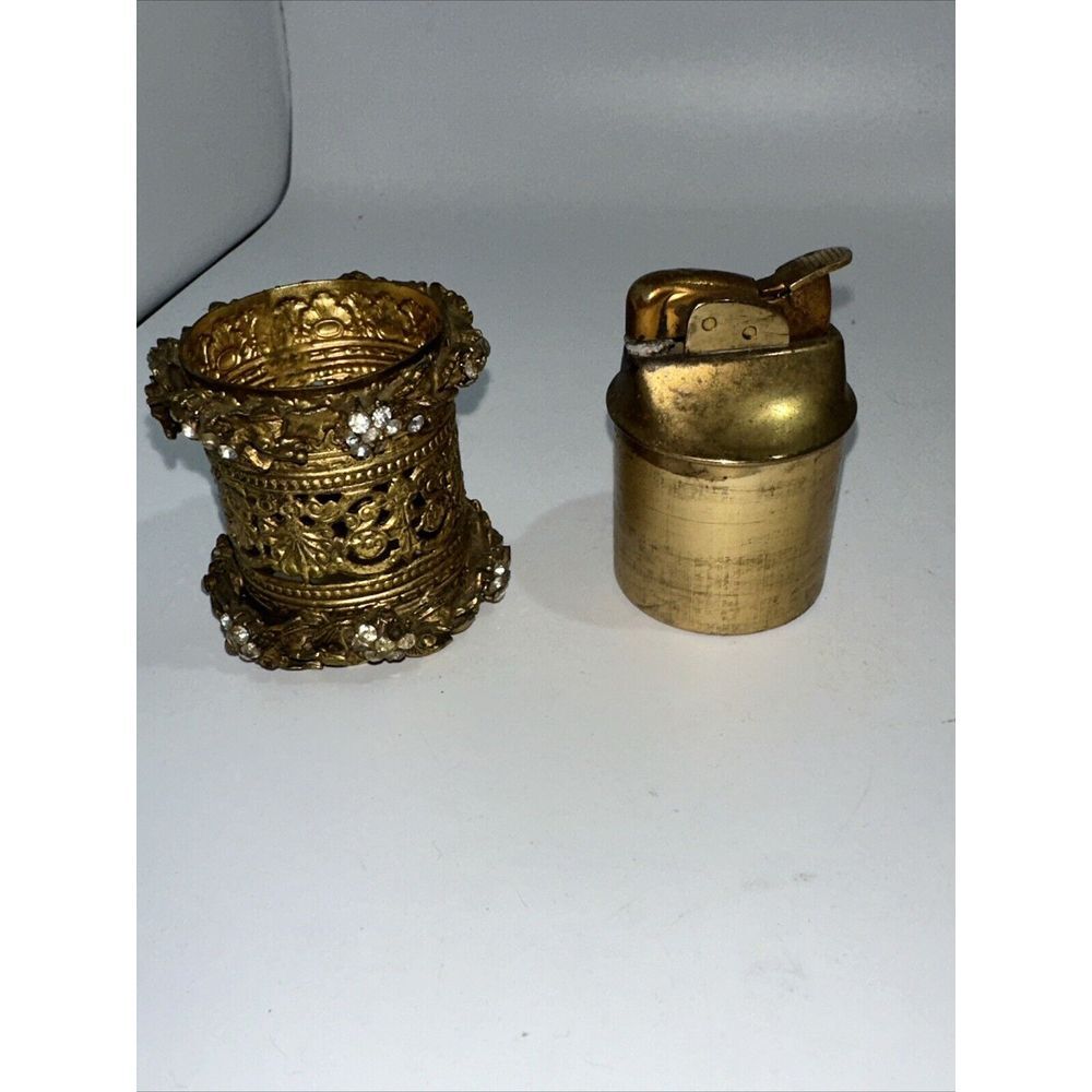 Vintage Art Deco Table‎ Lighter- Nice Weight- (23)